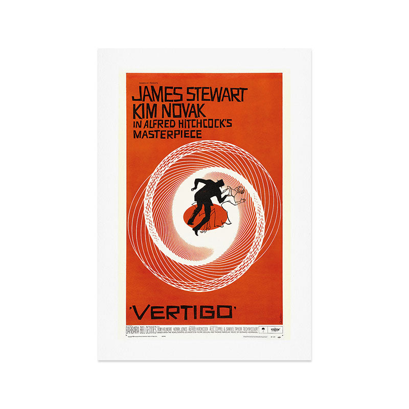 Alfred Hitchcock Vintage Movie Poster, Vertigo Art Print Gallery Image 1