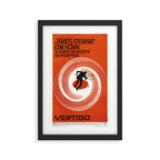 Alfred Hitchcock Vintage Movie Poster, Vertigo Framed Art Print Gallery Image 2