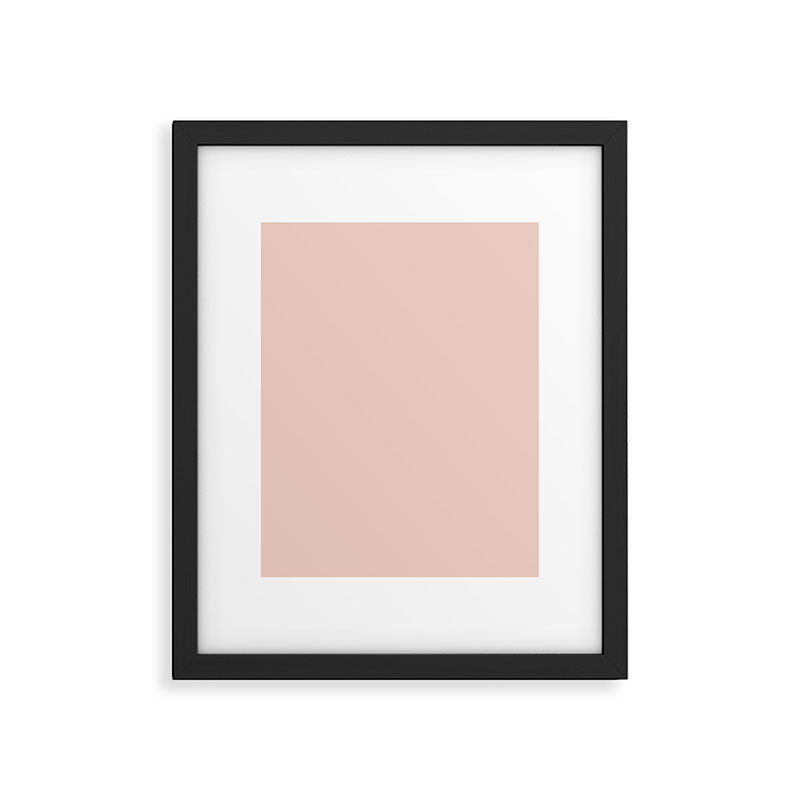 Blush - Solid Color Collection Framed Art Print Gallery Image 6