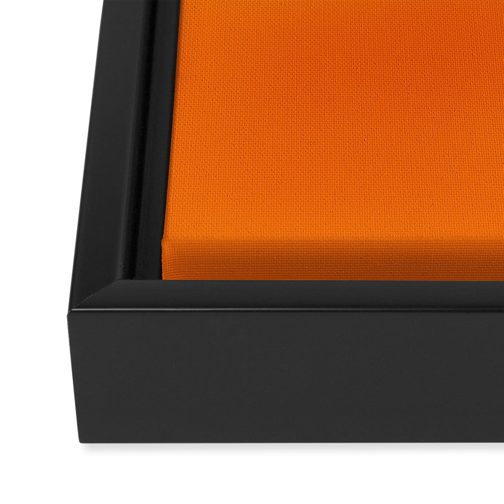 Bright Orange Solid Color Collection Framed Canvas Print Gallery Image 3