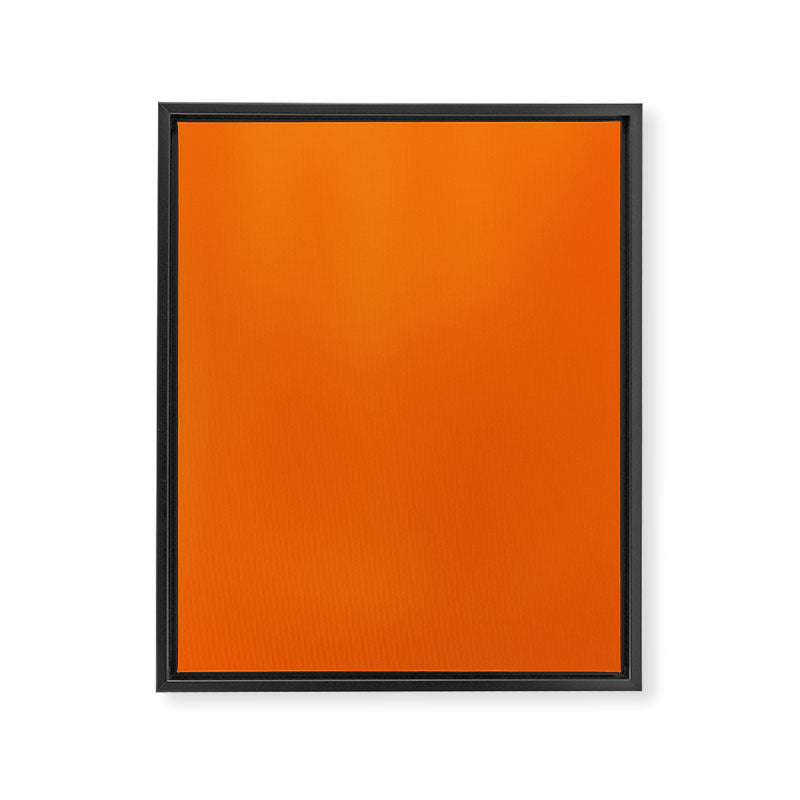 Bright Orange Solid Color Collection Framed Canvas Print Gallery Image 8
