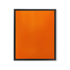 Bright Orange Solid Color Collection Framed Canvas Print Gallery Image 8