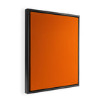 Bright Orange Solid Color Collection Framed Canvas Print Gallery Image 2