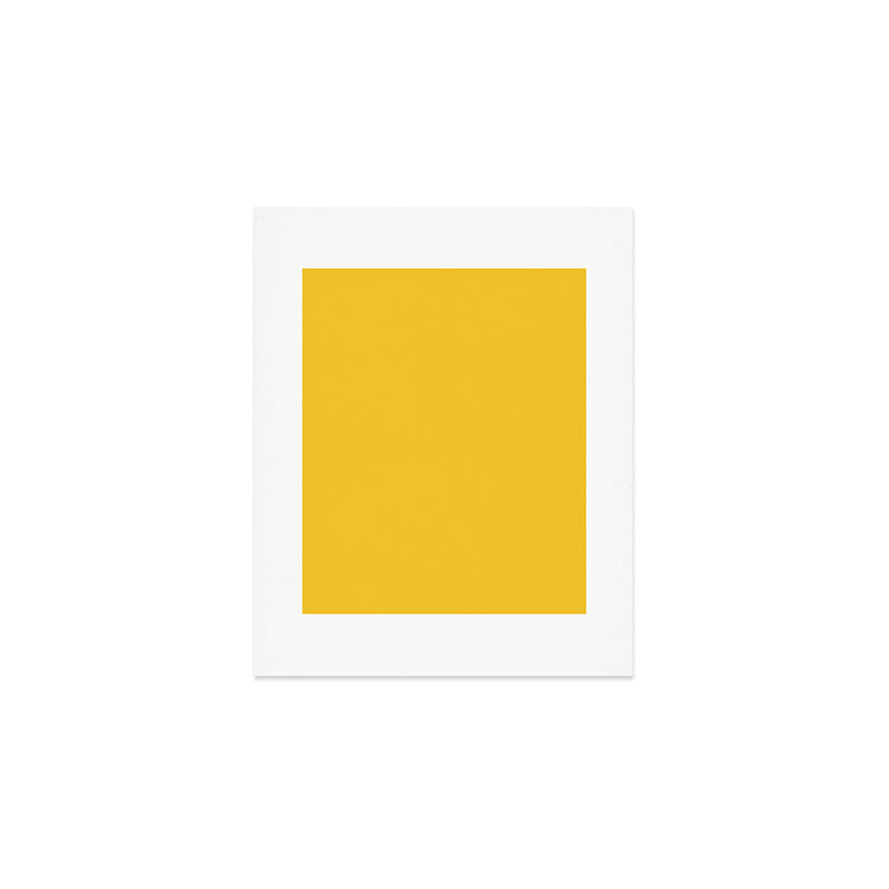 Canary Yellow - Solid Color Collection Art Print Gallery Image 1