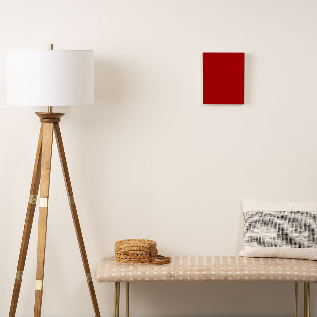 Chili Pepper Red - Solid Color Collection Canvas Print Gallery Image 2