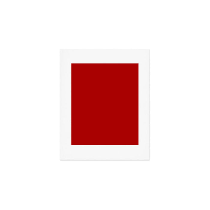Chili Pepper Red - Solid Color Collection Art Print Gallery Image 1