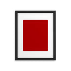 Chili Pepper Red - Solid Color Collection Framed Art Print Gallery Image 6