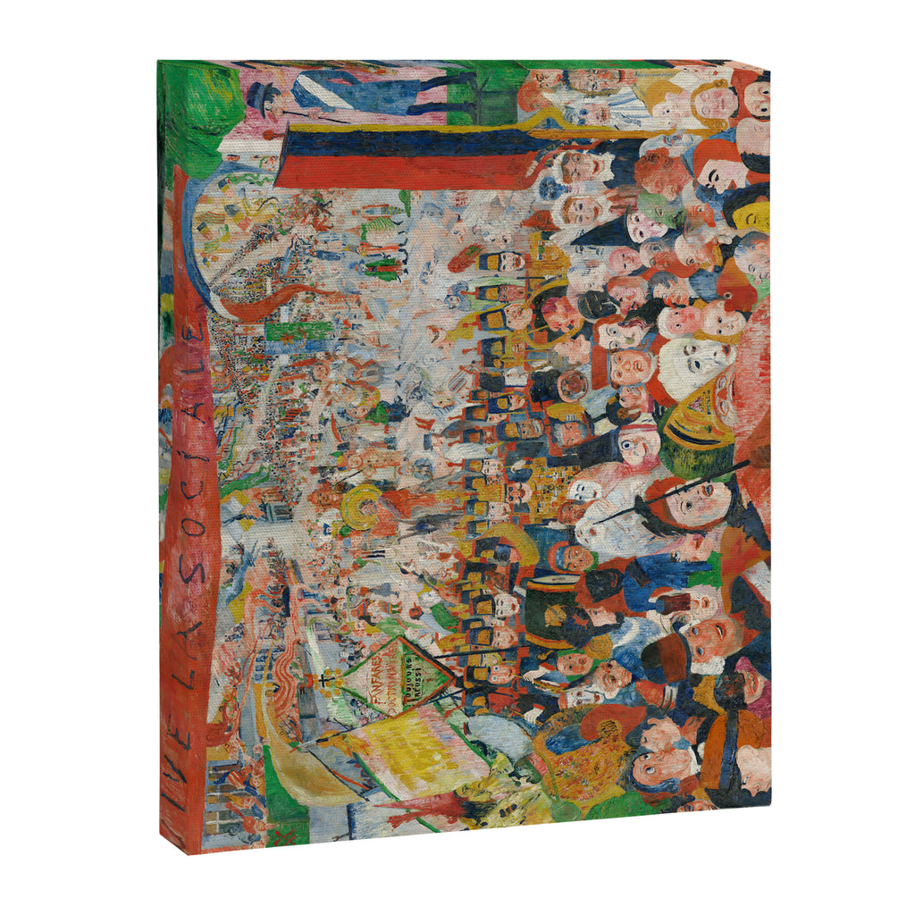 Christ's Entry into Brussels by James Ensor, 1889 Canvas Print Gallery Image 6