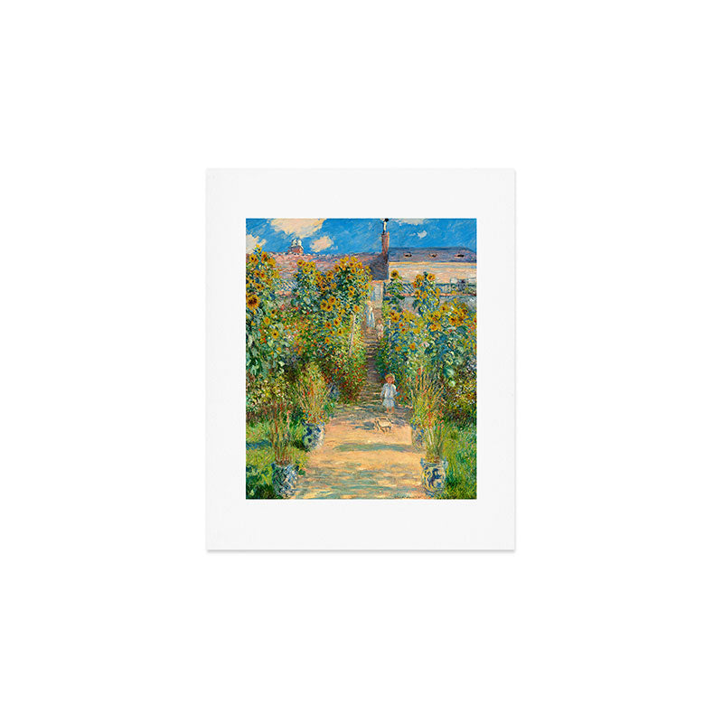 Claude Monet, The Artist's Garden at Vétheuil, 1880 Art Print Gallery Image 1