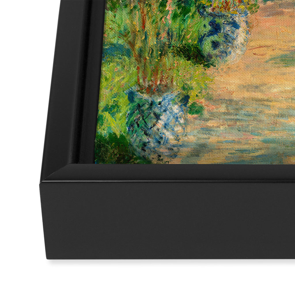 Claude Monet, The Artist's Garden at Vétheuil, 1880 Framed Canvas Print Gallery Image 3