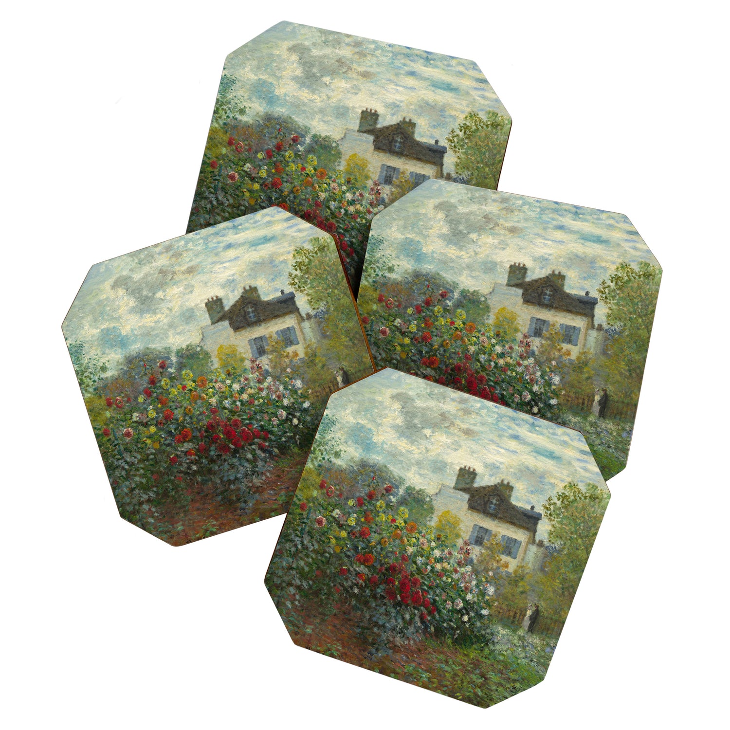 Claude Monet The Artist's Garden in Argenteuil, 1873 Coaster Gallery Image 1