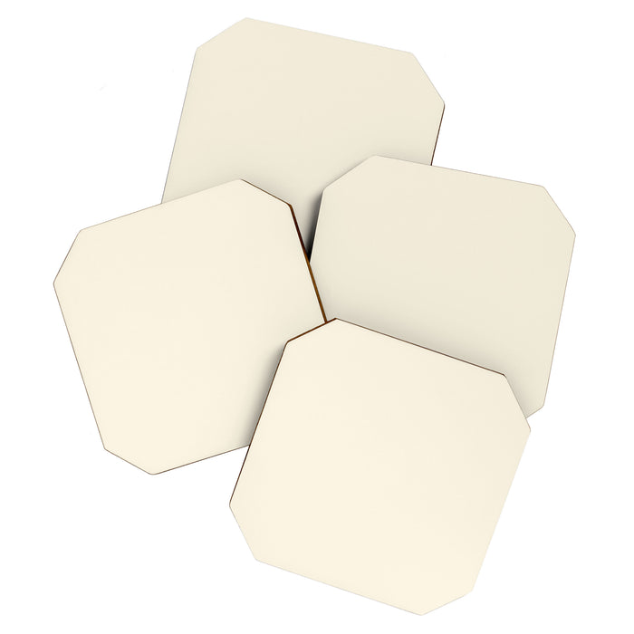 Cream - Solid Color Collection Coaster Gallery Image 1
