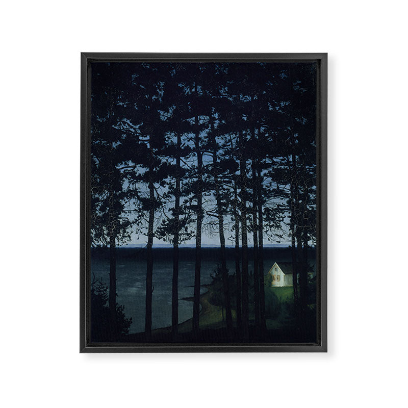 Fisherman's Cottage, Harald Sohlberg, 1906 Framed Canvas Print Gallery Image 6