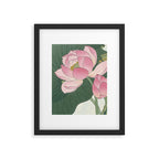 Flowering lotus flowers, Ohara Koson Framed Art Print Gallery Image 6