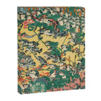 Frog Battle Japanese Print by Kawanabe Kyosai, 1864 Canvas Print Gallery Image 6