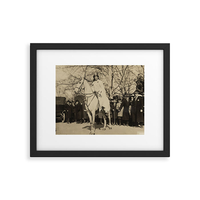 Inez Milholland Leading Suffrage Parade Framed Art Print Gallery Image 1