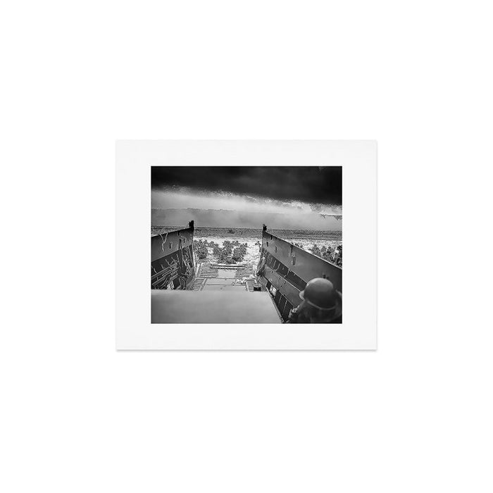 Into the Jaws of Death - D-day Vintage Photo by Robert F. Sargent Art Print Gallery Image 1