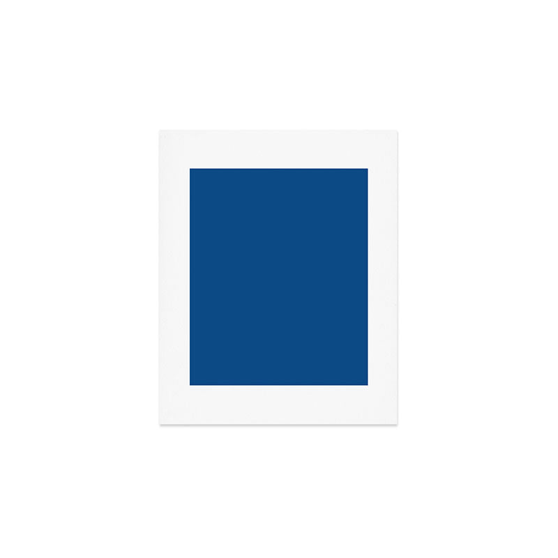 Lapis Lazuli Blue - Solid Color Collection Art Print Gallery Image 1