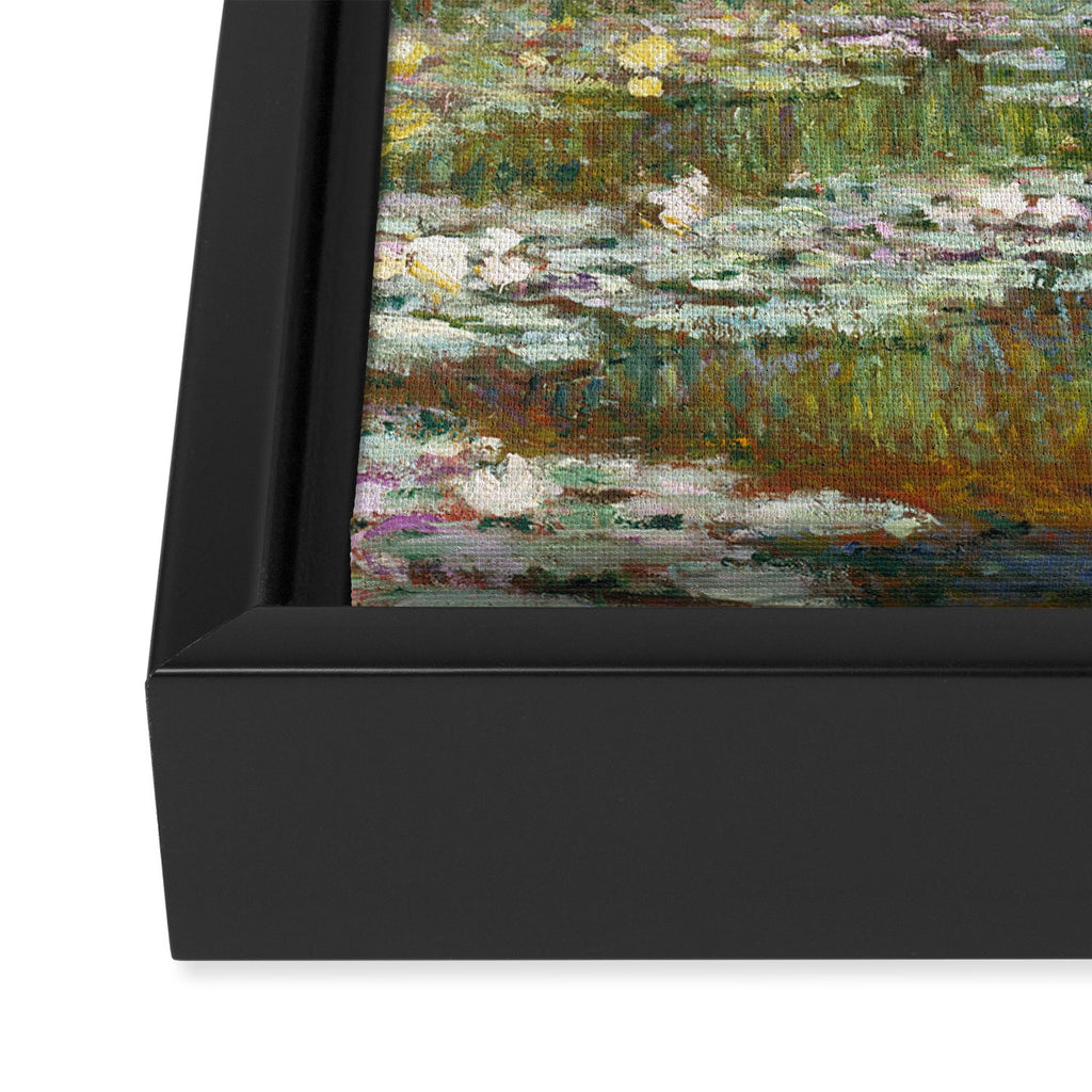Monet - Bridge over a Pond of Water Lilies, 1899 - Painting Framed Canvas Print Gallery Image 3