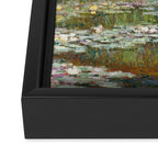 Monet - Bridge over a Pond of Water Lilies, 1899 - Painting Framed Canvas Print Gallery Image 3