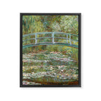 Monet - Bridge over a Pond of Water Lilies, 1899 - Painting Framed Canvas Print Gallery Image 6