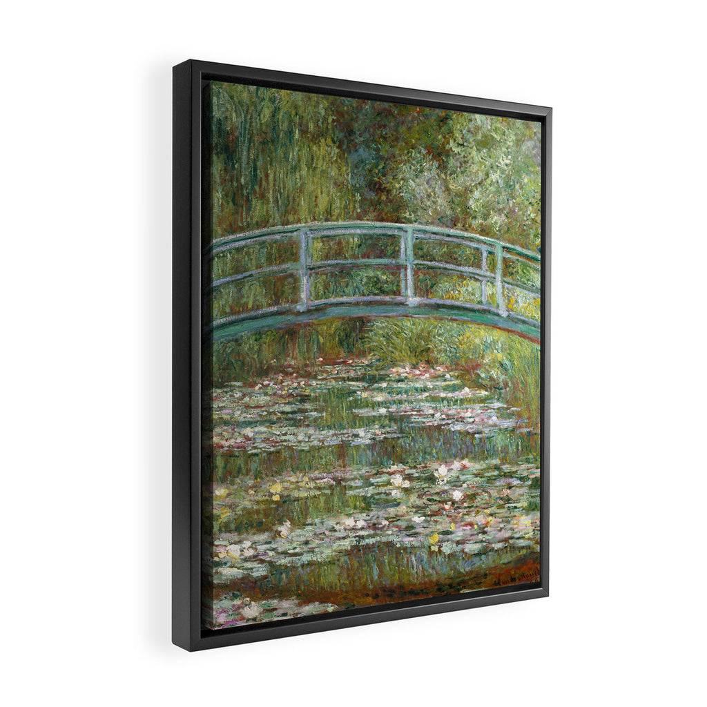 Monet - Bridge over a Pond of Water Lilies, 1899 - Painting Framed Canvas Print Gallery Image 2