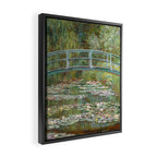 Monet - Bridge over a Pond of Water Lilies, 1899 - Painting Framed Canvas Print Gallery Image 2