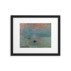 Monet - Impression, Sunrise, 1872 Framed Art Print Gallery Image 5