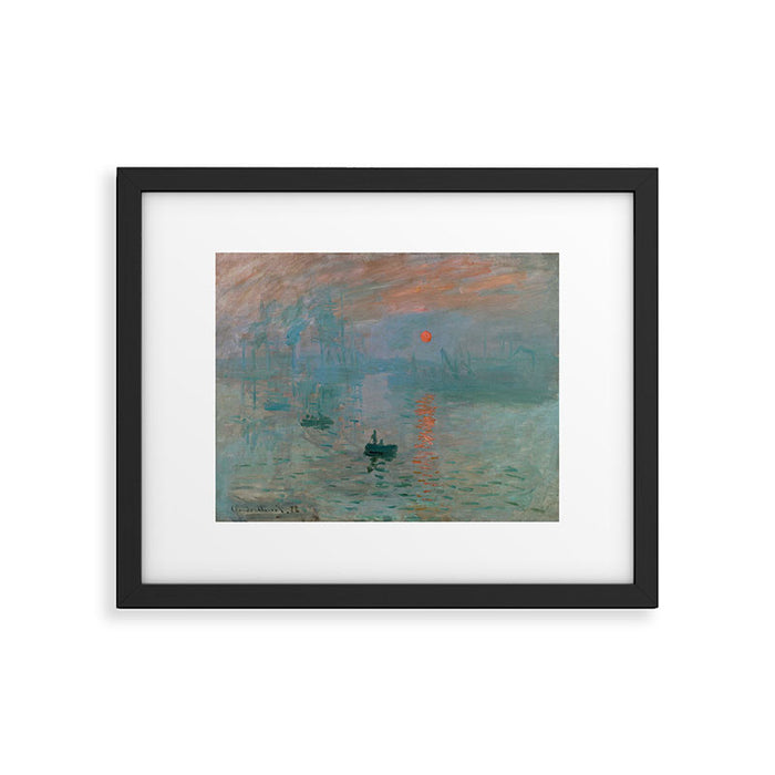 Monet - Impression, Sunrise, 1872 Framed Art Print Gallery Image 1