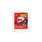 NASA Retro Space Travel Poster #9 Mars Art Print Gallery Image 1