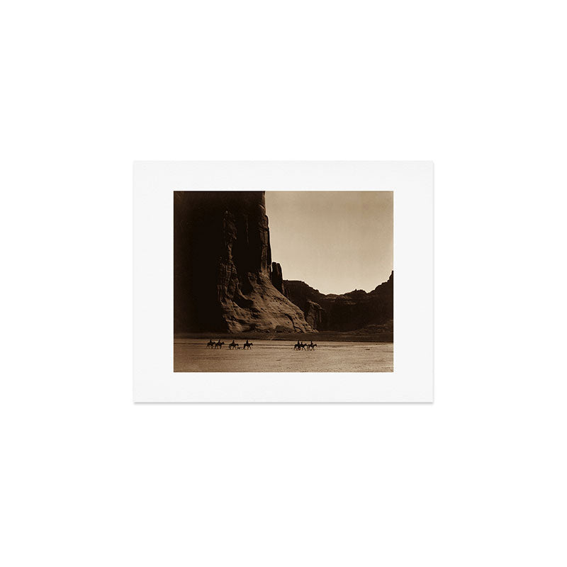 Navajo Riders - Canyon de Chelly - Edward Curtis Photo Print Art Print Gallery Image 1