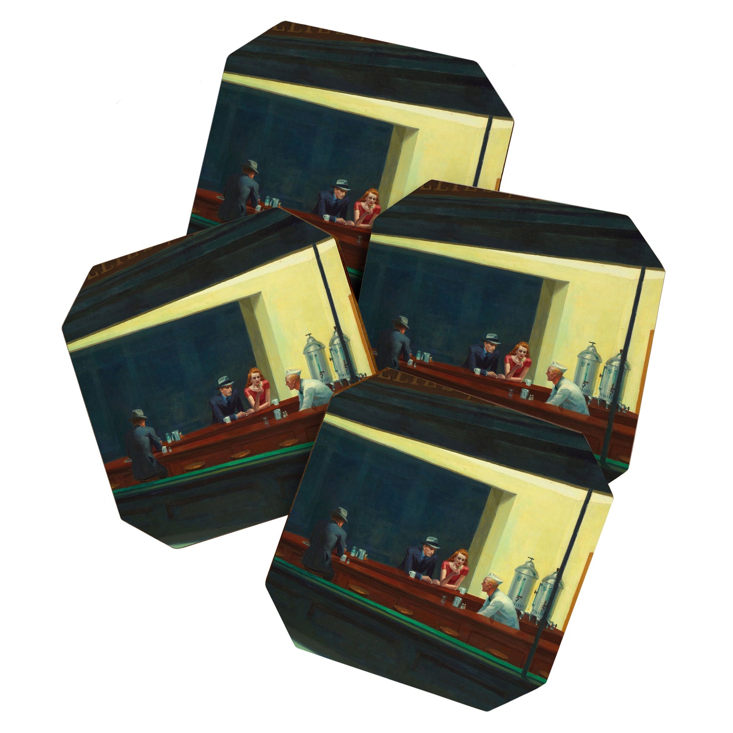 Nighthawks by Edward Hopper Coaster Gallery Image 1
