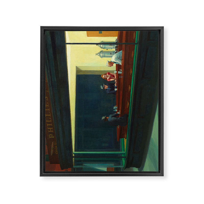 Nighthawks by Edward Hopper Framed Canvas Print Gallery Image 6