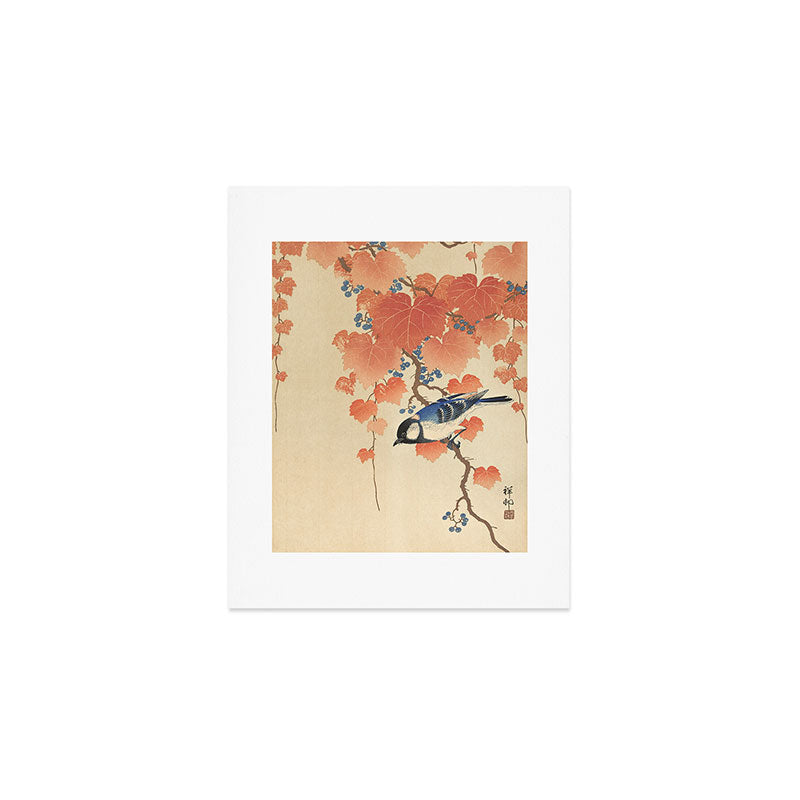 Ohara Koson - Japanese Bird Blockprint Art Print Gallery Image 1
