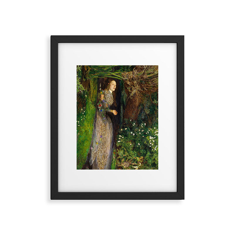Ophelia Painting by John Everett Millais Framed Art Print Gallery Image 5