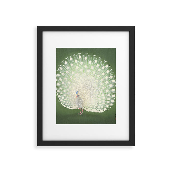 Peacock, Ohara Koson - Japanese Woodcut Framed Art Print Gallery Image 1