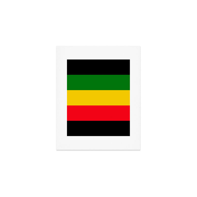 Rastafarian Colors Art Print Gallery Image 1
