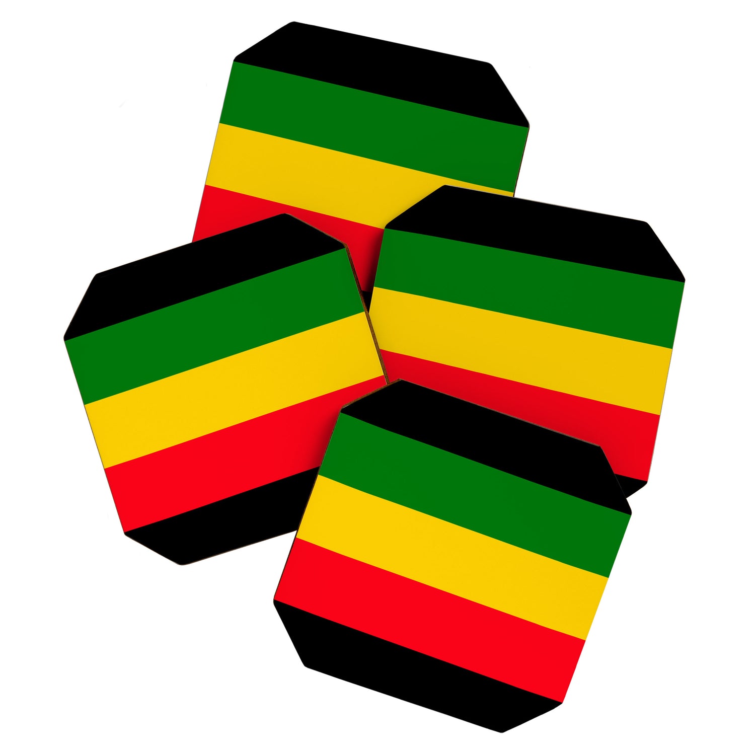 Rastafarian Colors Coaster Gallery Image 1