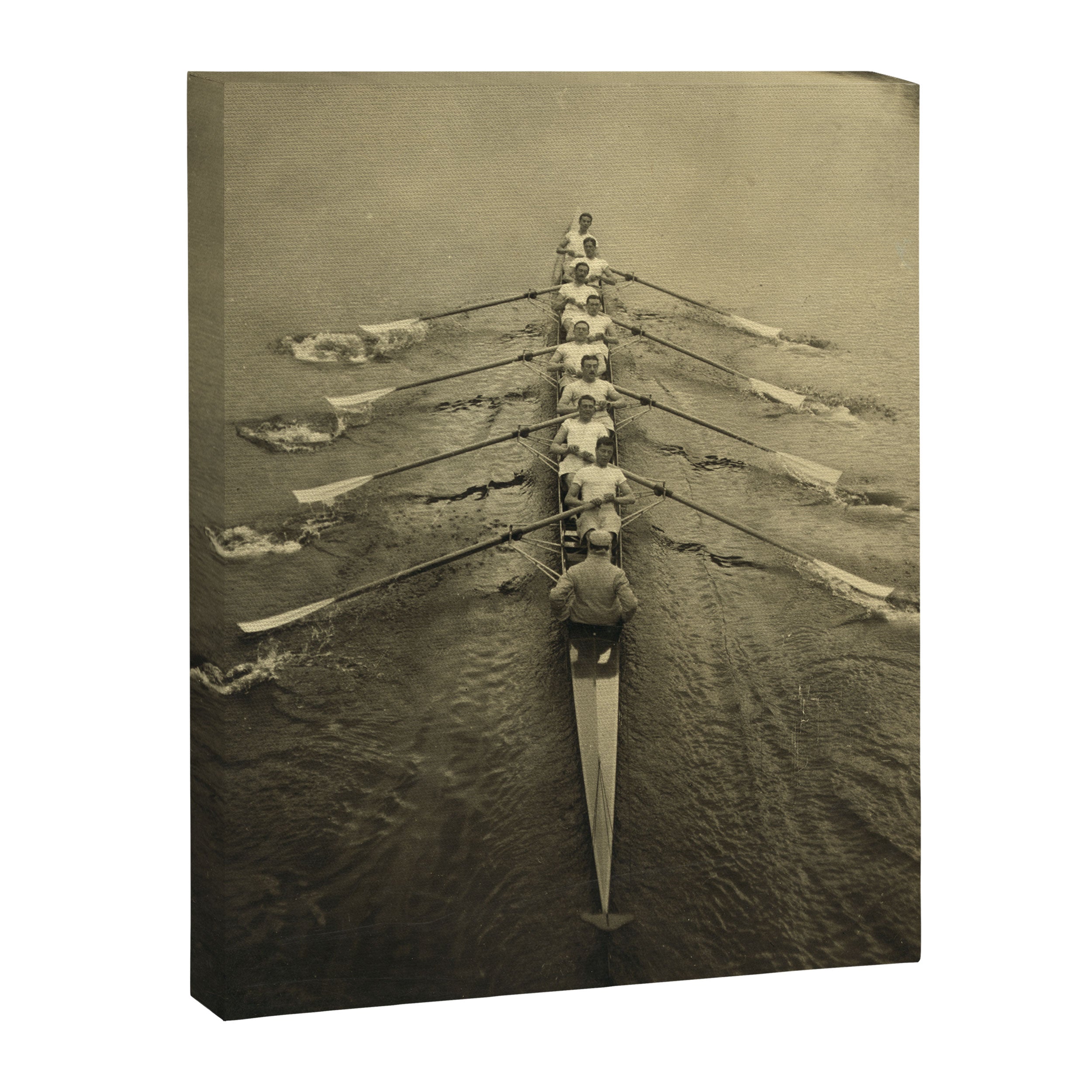 Rowing - Cambridge Crew, 1910 Canvas Print Gallery Image 3