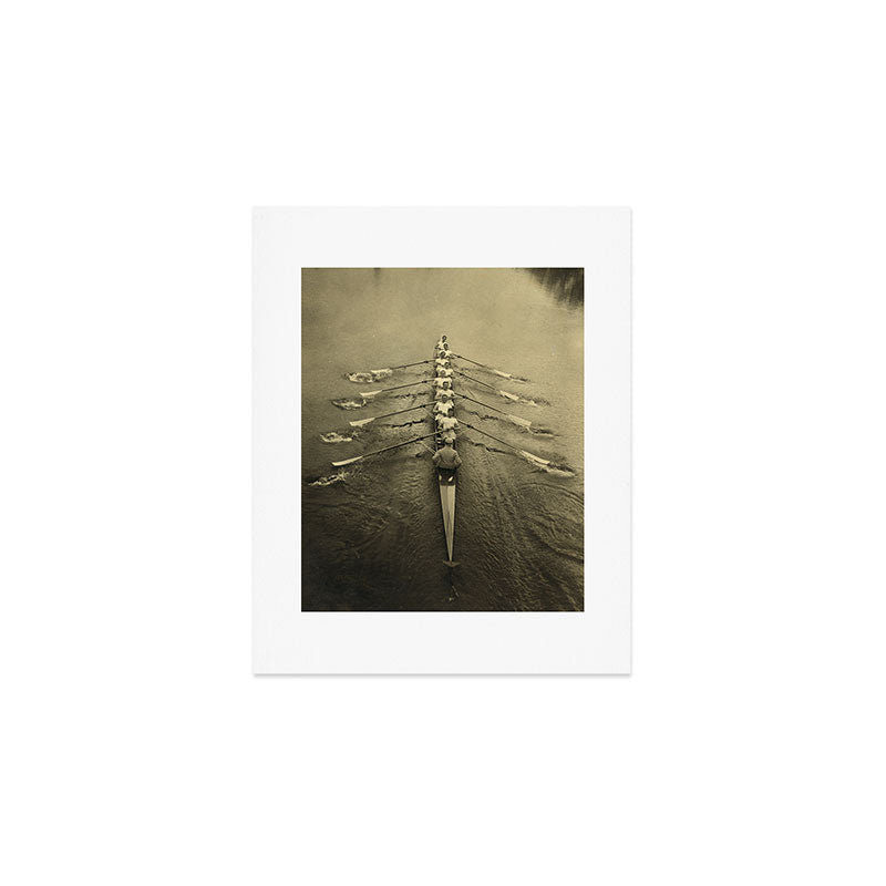Rowing - Cambridge Crew, 1910 Art Print Gallery Image 1