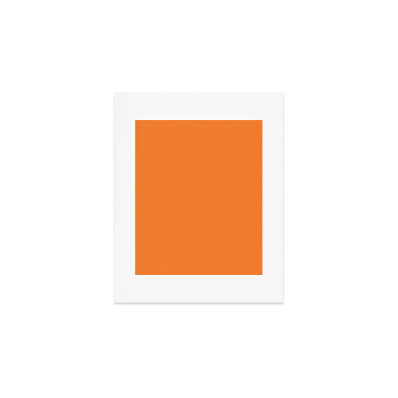 Tangerine - Solid Color Collection Art Print Gallery Image 1