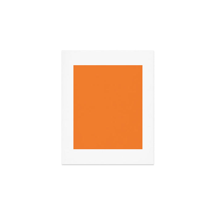 Tangerine - Solid Color Collection Art Print Gallery Image 1