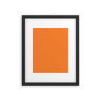 Tangerine - Solid Color Collection Framed Art Print Gallery Image 6