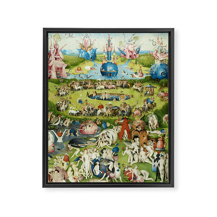 The Garden of Earthly Delights by Hieronymus Bosch Framed Canvas Print Gallery Image 1