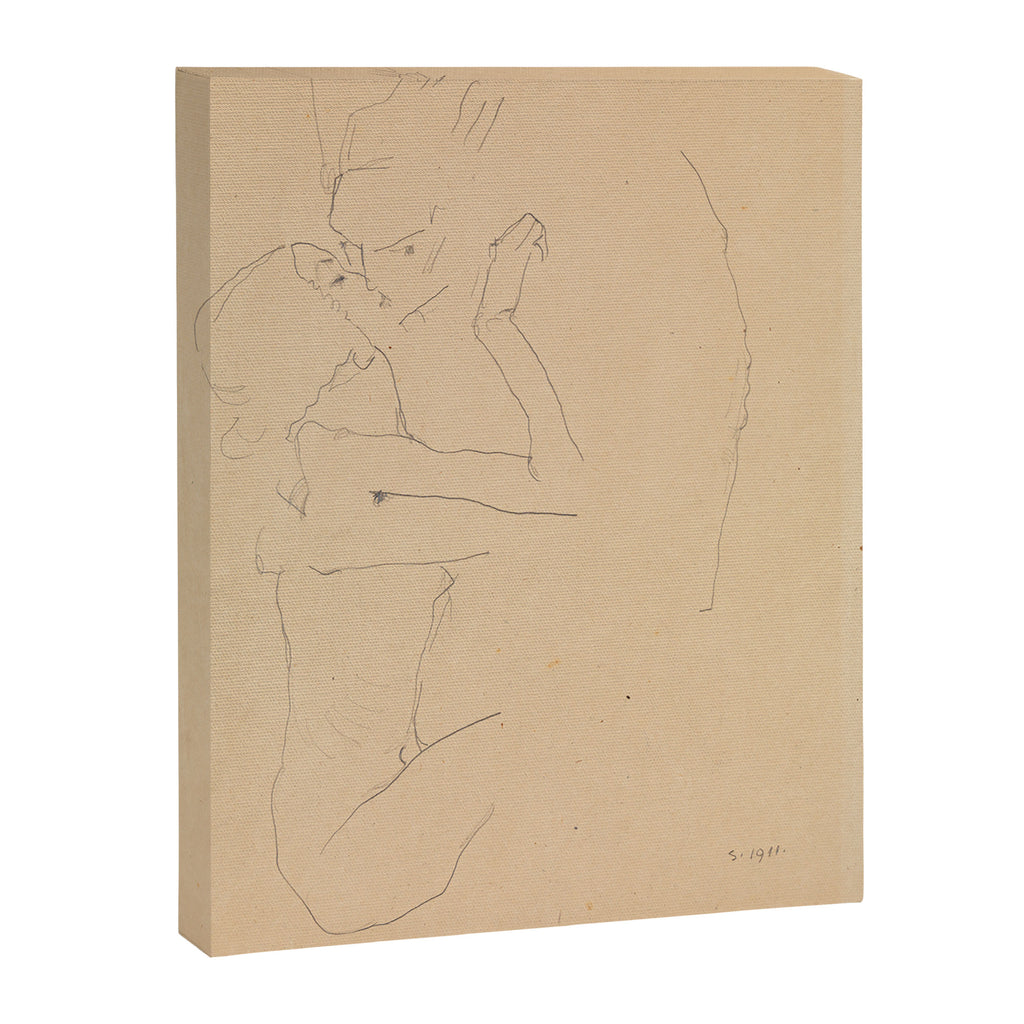 The Kiss 1911, Egon Schiele Canvas Print Gallery Image 6