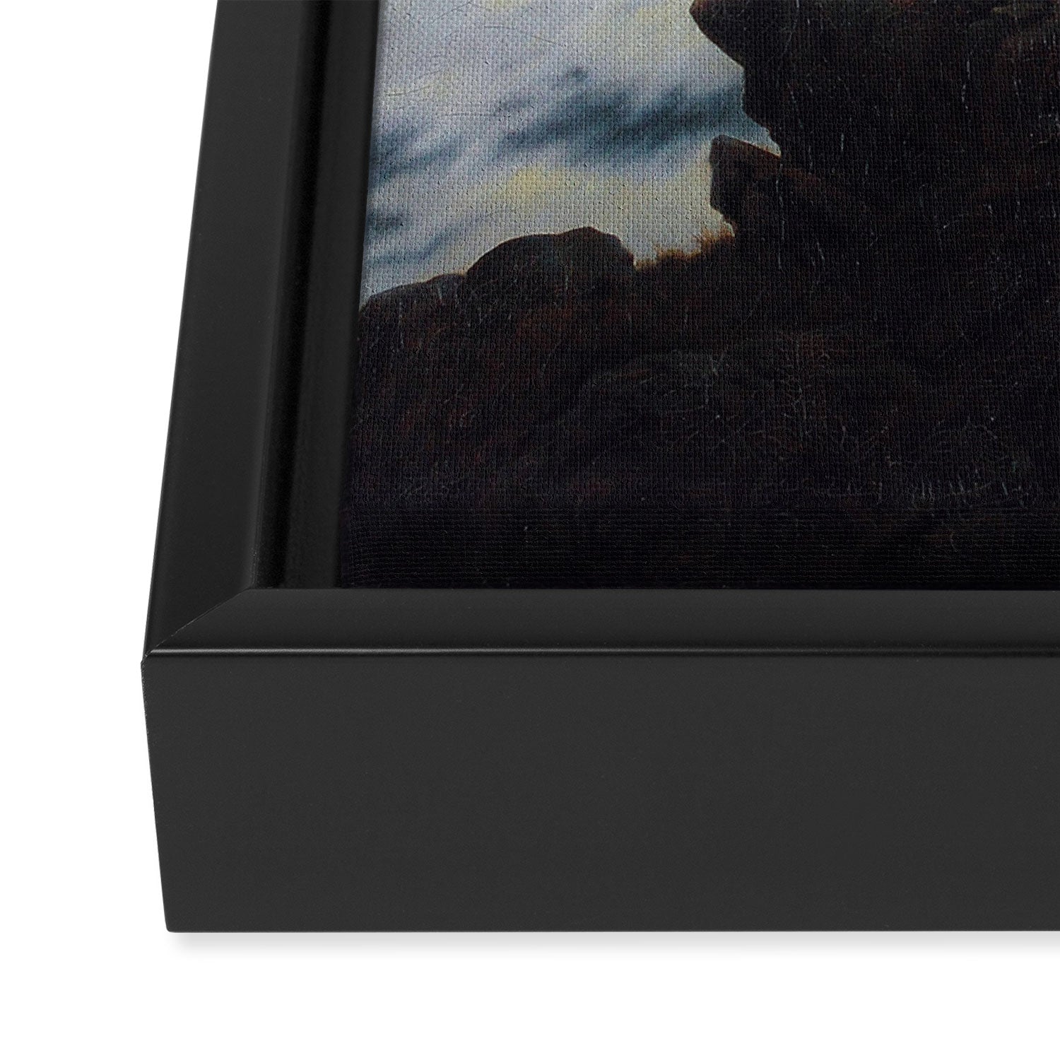 The wanderer above the sea of fog by Caspar David Friedrich Framed Canvas Print Gallery Image 3