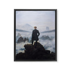The wanderer above the sea of fog by Caspar David Friedrich Framed Canvas Print Gallery Image 6
