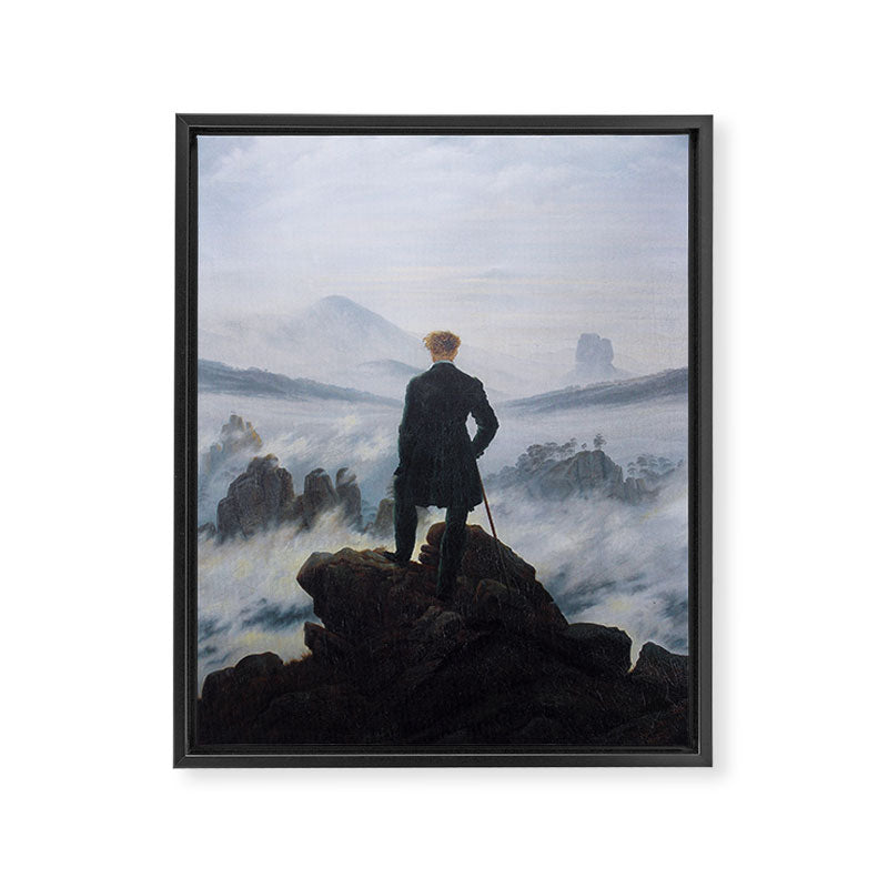 The wanderer above the sea of fog by Caspar David Friedrich Framed Canvas Print Gallery Image 6