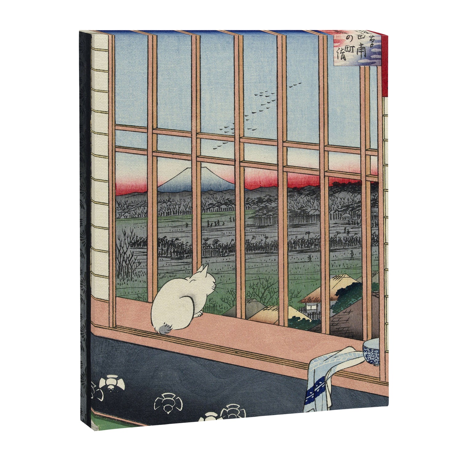 Utagawa Hiroshige Japanese Woodblock Cat Print Canvas Print Gallery Image 3