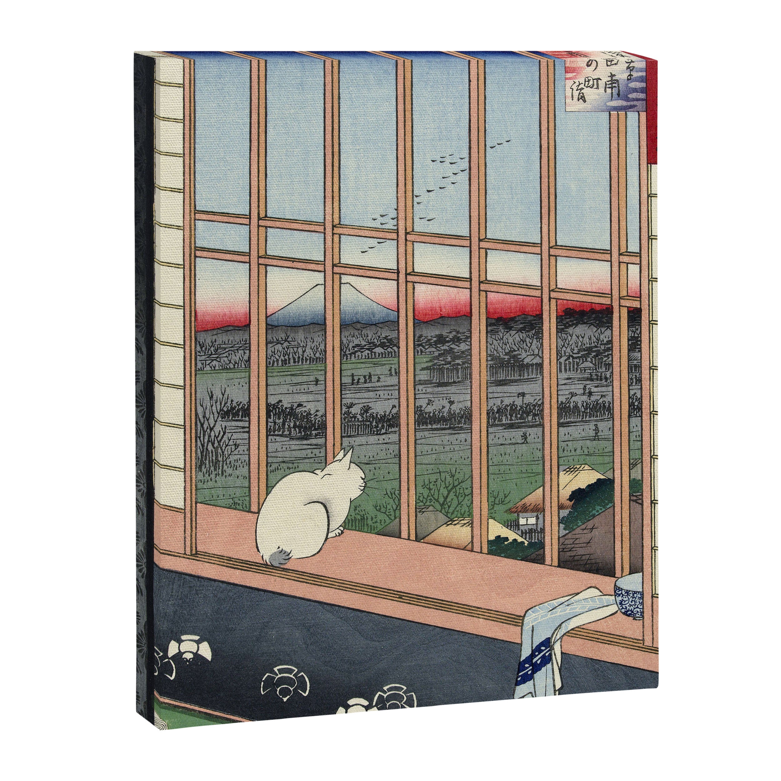 Utagawa Hiroshige Japanese Woodblock Cat Print Canvas Print Gallery Image 3